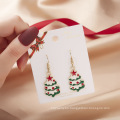 Shangjie oem joyas regalos de Navidad pendientes de moda al por mayor para mujeres lindo santa claus joyas de Navidad